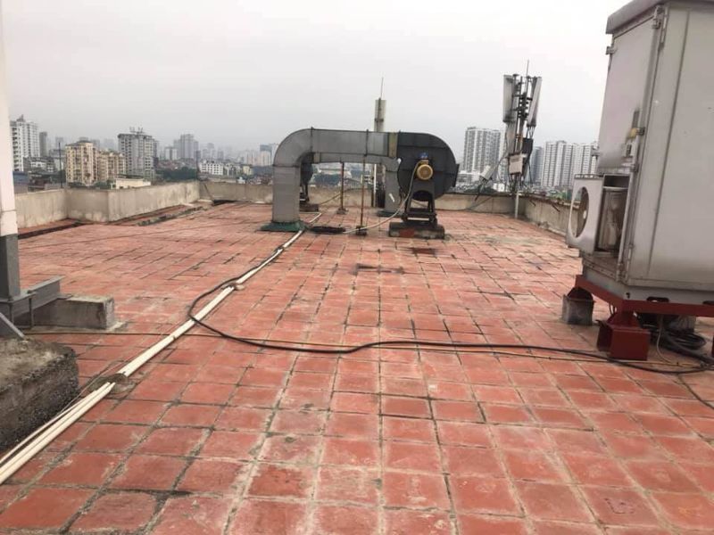 Cách chống thấm sân thượng đã lát gạch