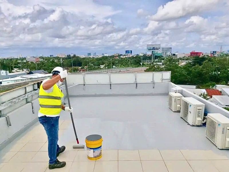 Cách chống thấm sân thượng đã lát gạch