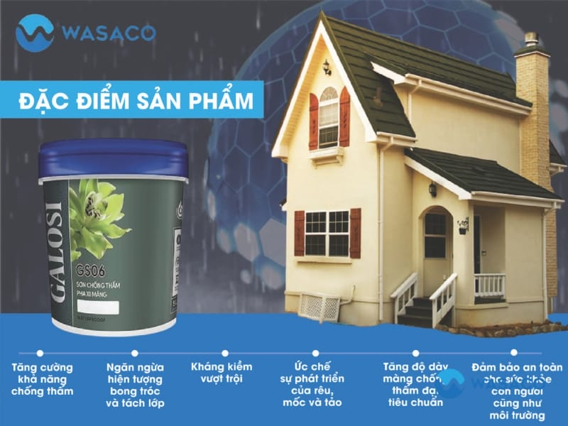 Đặc điểm sơn chống thấm Galosi GS06