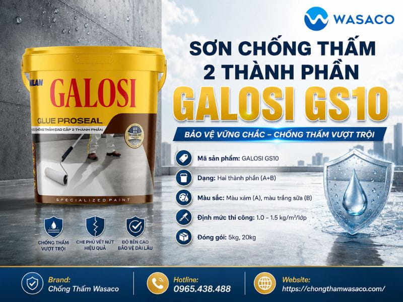 Sơn chống thấm 2 thành phần GALOSI GS10