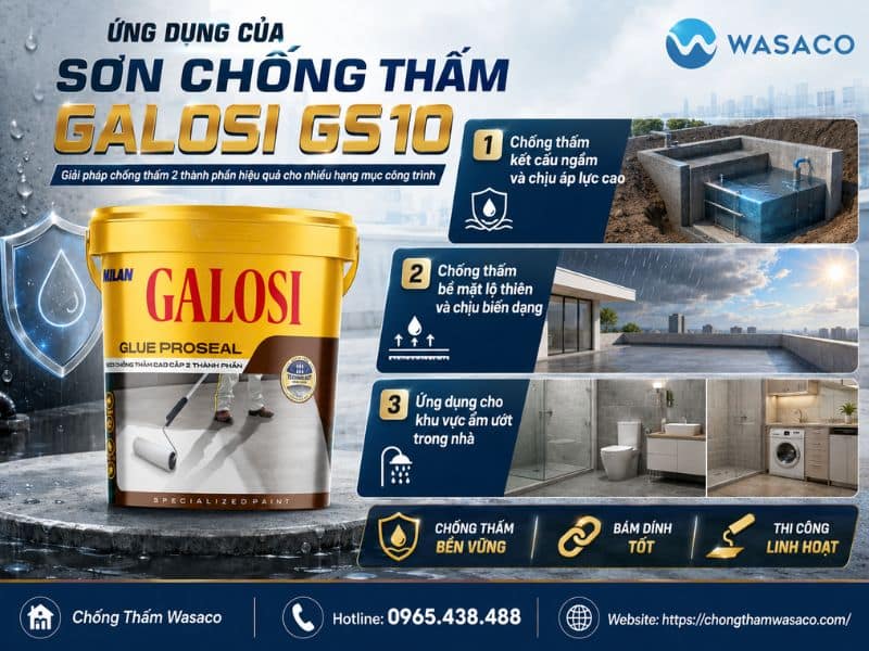 Sơn chống thấm 2 thành phần GALOSI GS10