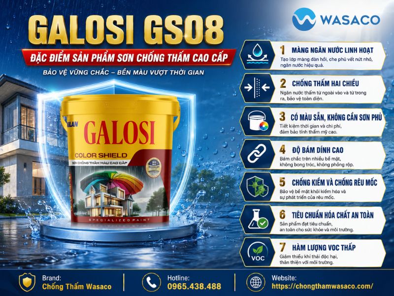 Sơn chống thấm cao cấp GALOSI GS08