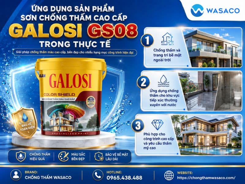 Sơn chống thấm cao cấp GALOSI GS08
