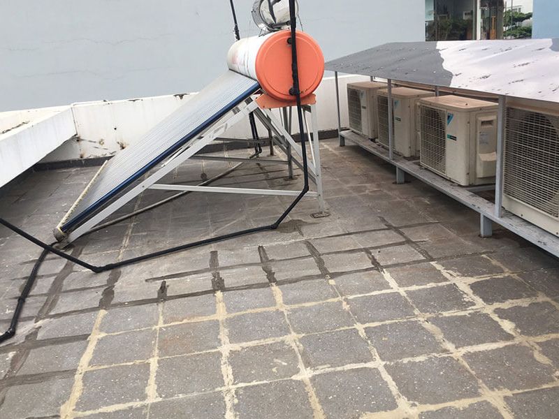 cách chống thấm sân thượng bị nứt