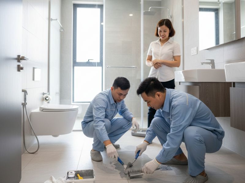 chống thấm nhà vệ sinh chung cư
