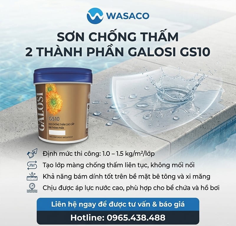 Chống thấm bể bơi