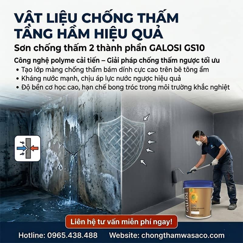 Chống thấm tầng hầm