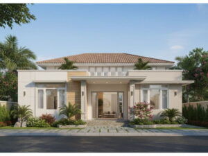 Cách chọn màu sơn mặt tiền nhà cấp 4 đẹp