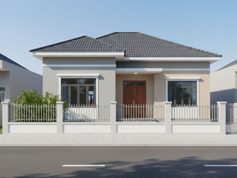 Cách chọn màu sơn mặt tiền nhà cấp 4 đẹp