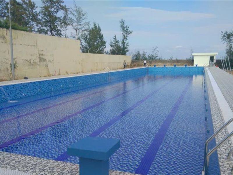 Chống Thấm Wasaco thi công chống thấm bể bơi tại Núi Thành, Quảng Nam