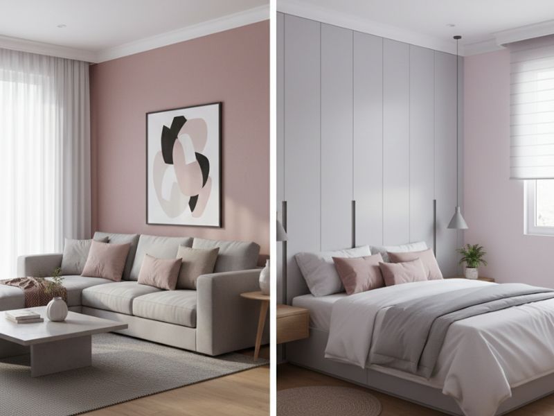 Sơn màu hồng kết hợp với màu gì thì đẹp