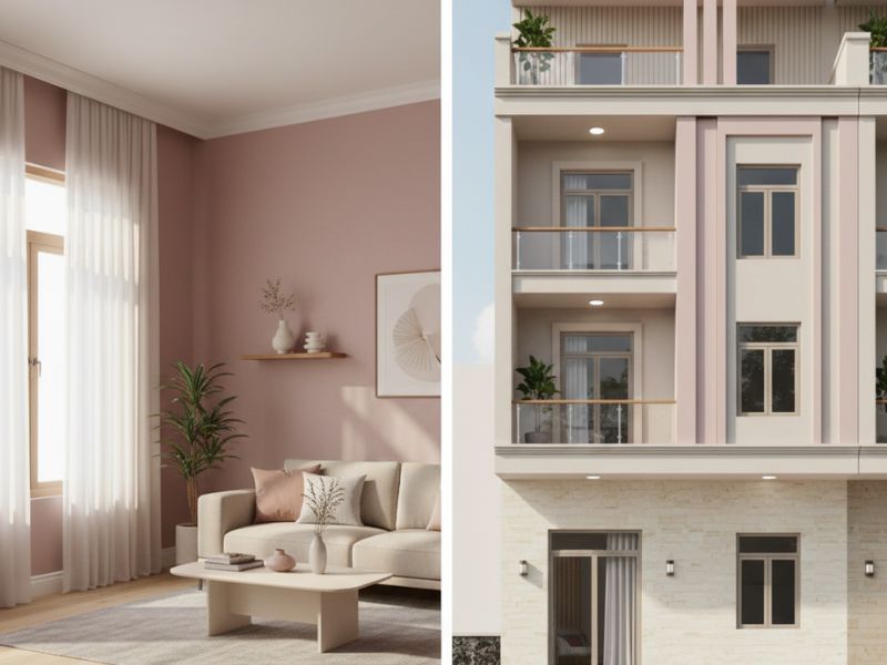 Sơn màu hồng kết hợp với màu gì thì đẹp