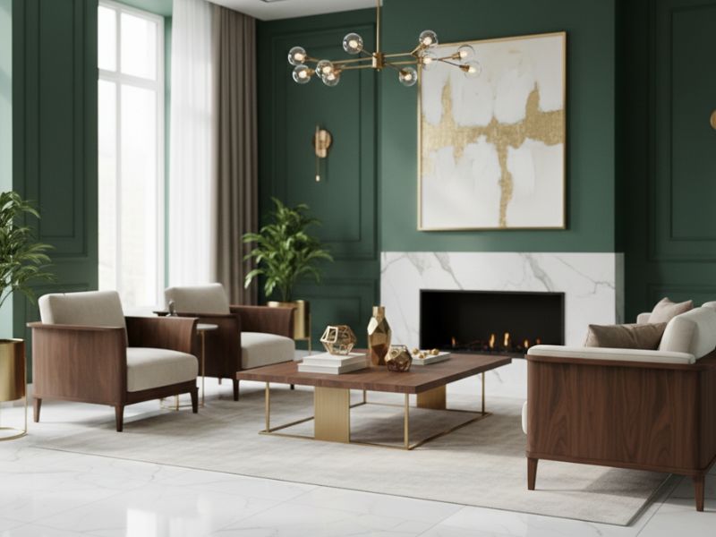 Sơn nhà màu xanh ngọc bích