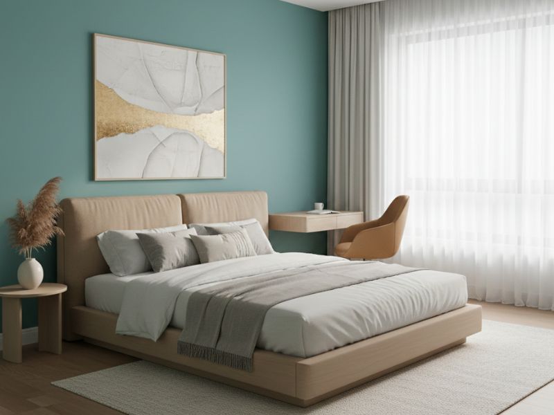 Sơn nhà màu xanh ngọc bích