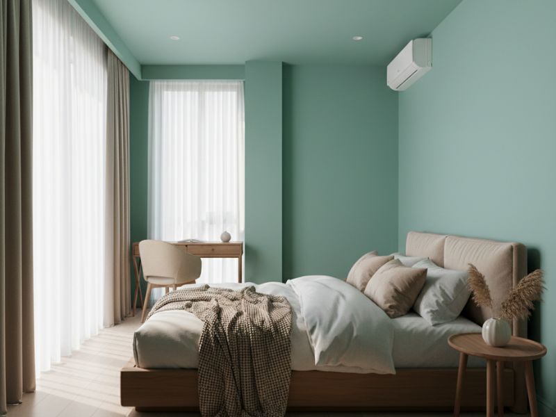 Sơn nhà màu xanh ngọc bích