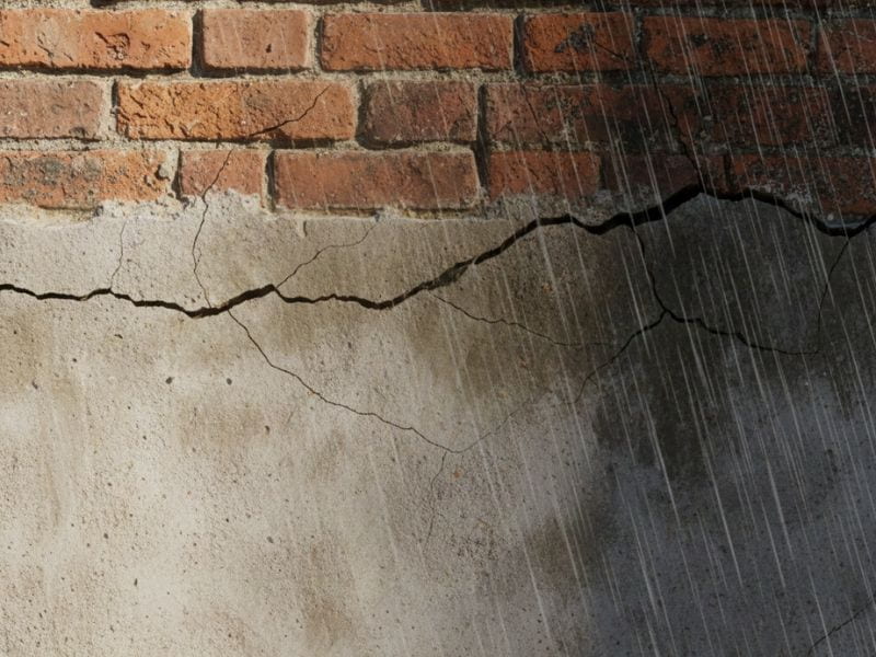 nguyên nhân tường nhà bị nứt ngang