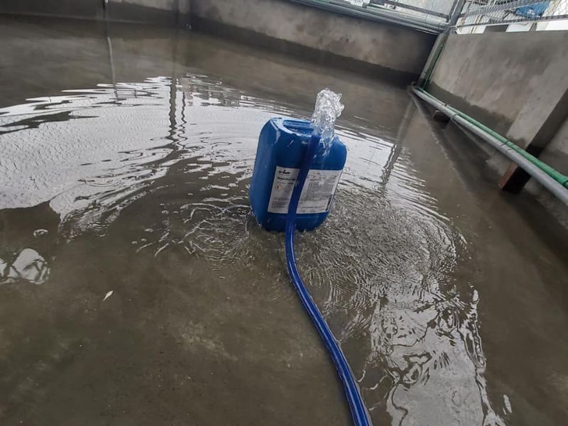 quy trình test nước chống thấm