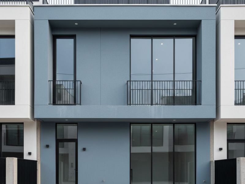 Các mẫu nhà sơn màu xanh đẹp