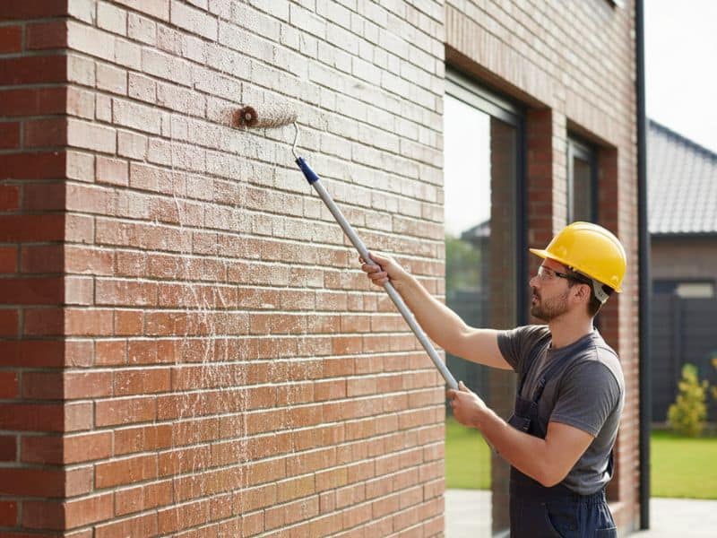 Chống thấm cho tường không trát ngoài