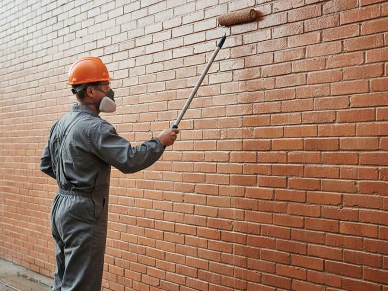 Chống thấm cho tường không trát ngoài