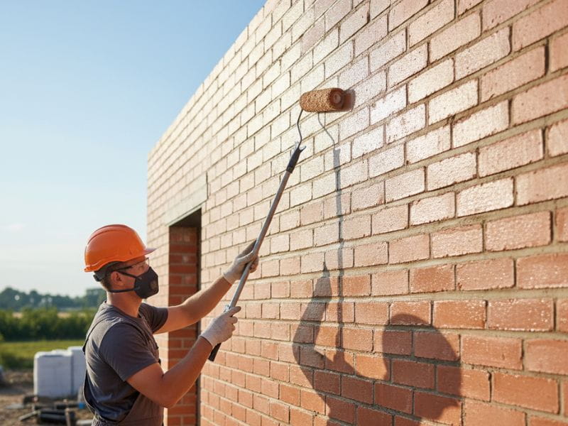 Chống thấm cho tường không trát ngoài