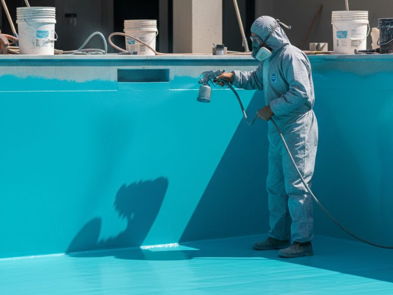 Chống thấm hồ bơi bằng Composite