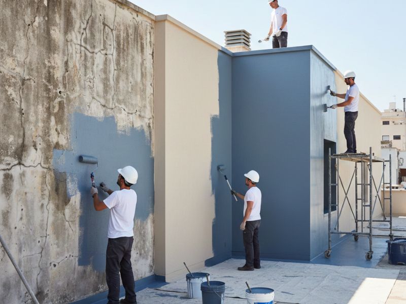 Sơn chống thấm nên sơn mấy lớp