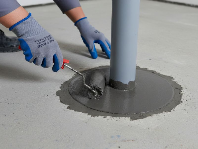 biện pháp thi công chống thấm cổ ống xuyên sàn