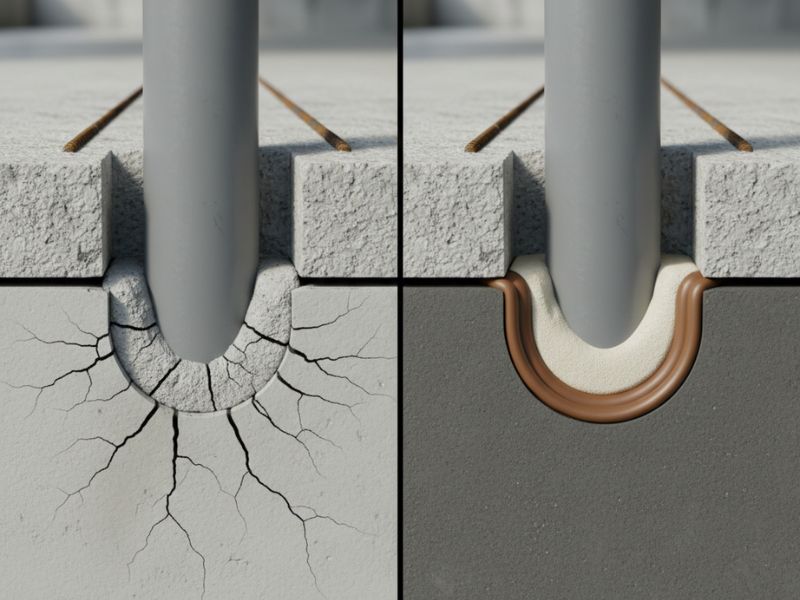 biện pháp thi công chống thấm cổ ống xuyên sàn