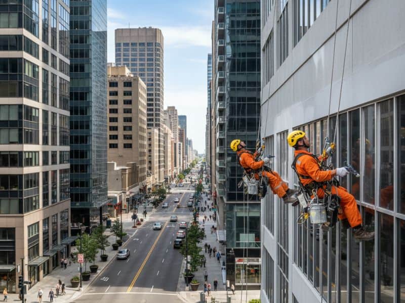 biện pháp thi công đu dây sơn ngoài nhà cao tầng