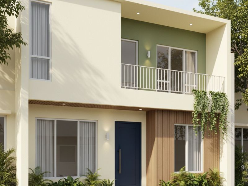 phối màu sơn nhà màu vàng kem nhạt