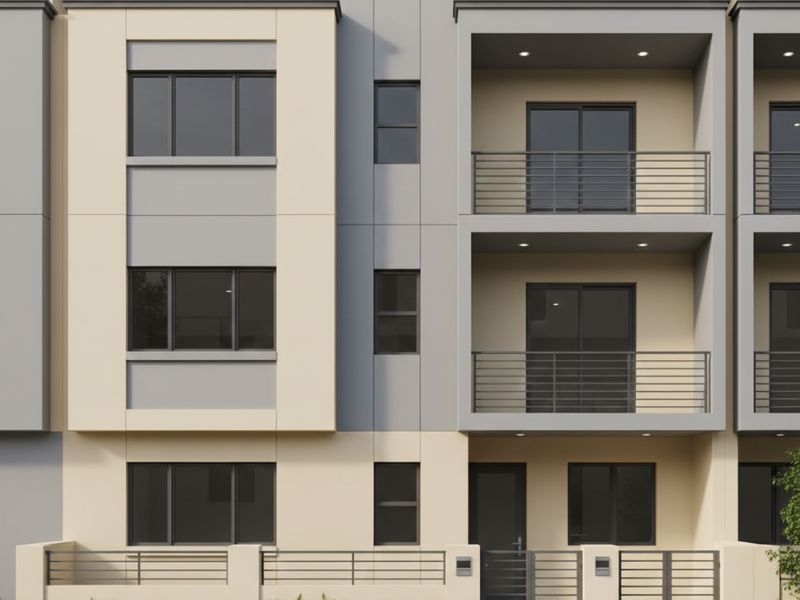 phối màu sơn nhà màu vàng kem nhạt