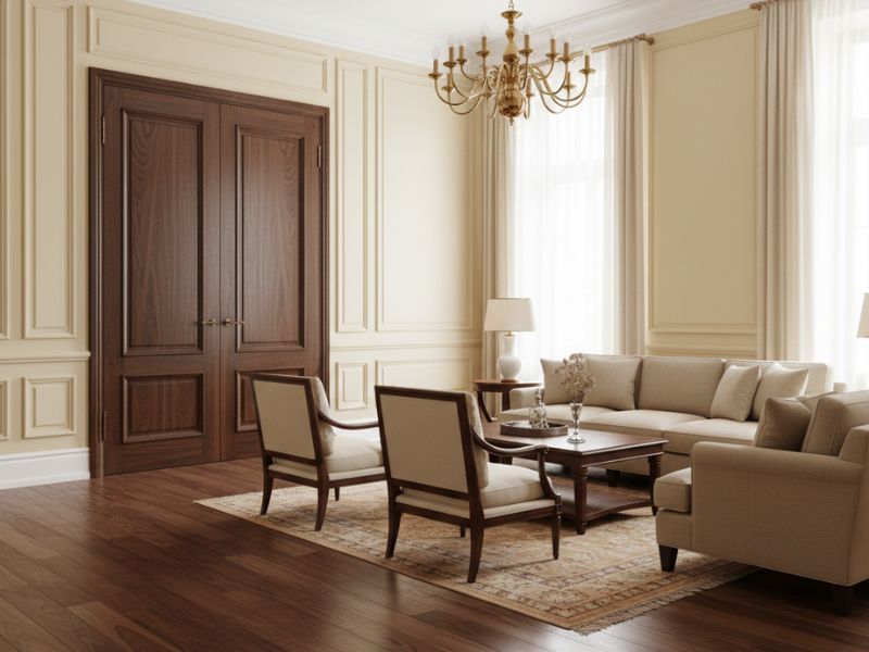 phối màu sơn nhà màu vàng kem nhạt