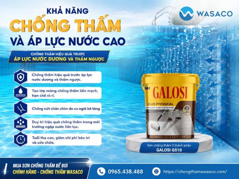 sơn chống thấm bể bơi