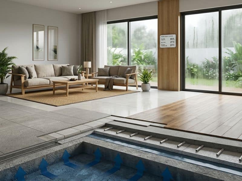 Cách chống nồm ẩm nền nhà