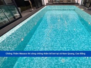 Chống Thấm Wasaco thi công chống thấm bể bơi tại xã Nam Quang, Cao Bằng