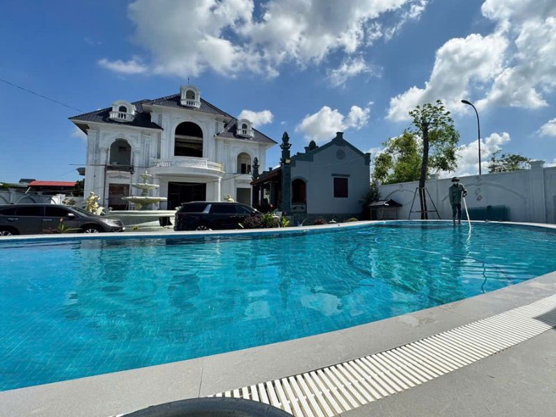 Chống Thấm Wasaco thi công chống thấm bể bơi tại xã Quảng Tân, Quảng Ninh