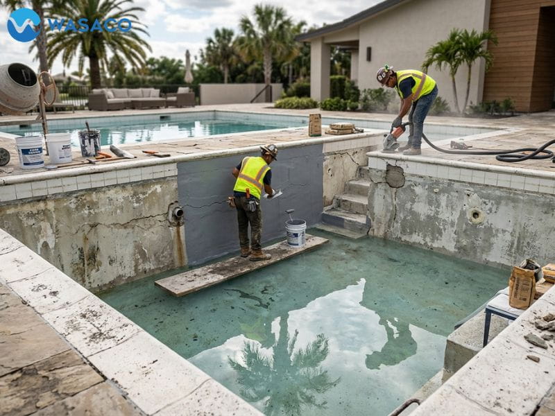 Khi nào chống thấm bể bơi