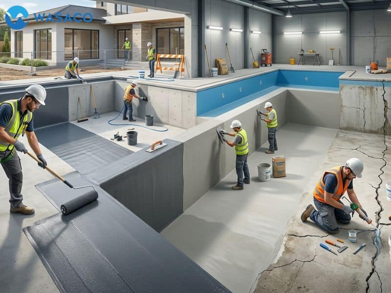 Khi nào chống thấm bể bơi