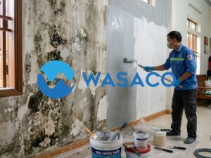 cách khắc phục tường nhà bị ẩm