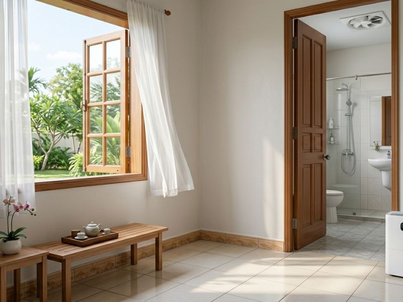 cách khắc phục tường nhà bị ẩm