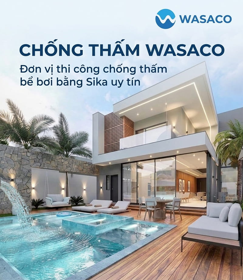 chống thấm bể bơi bằng sika