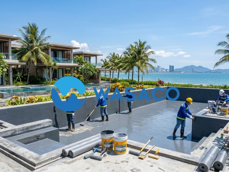 chống thấm bể bơi tại Đà Nẵng