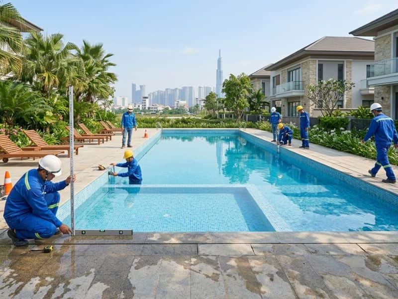 chống thấm hồ bơi tại TPHCM