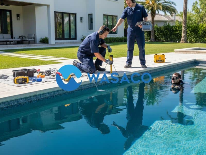 xử lý rò rỉ bể bơi