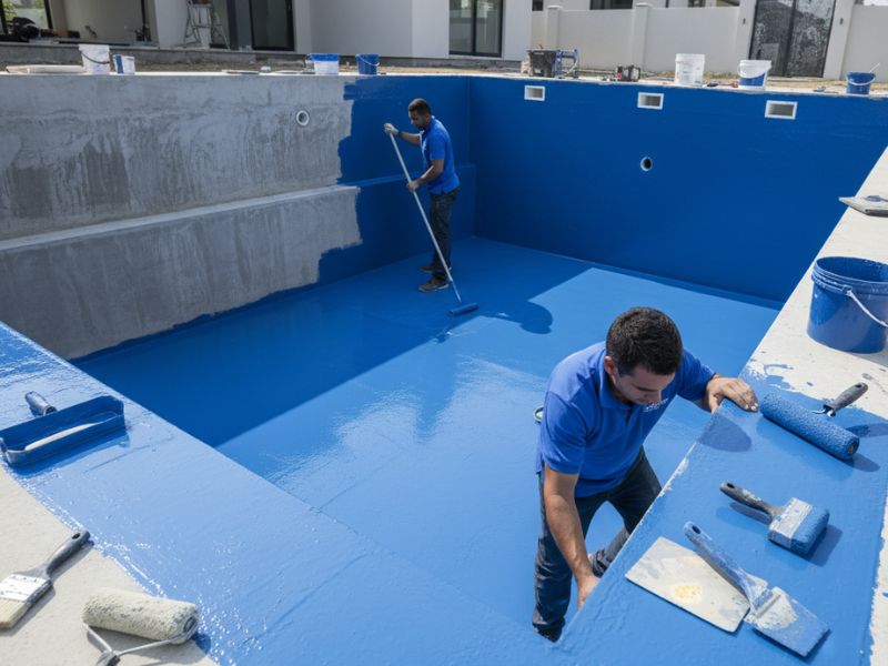 xử lý rò rỉ bể bơi