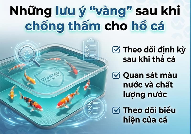 Cách chống thấm cho hồ cá
