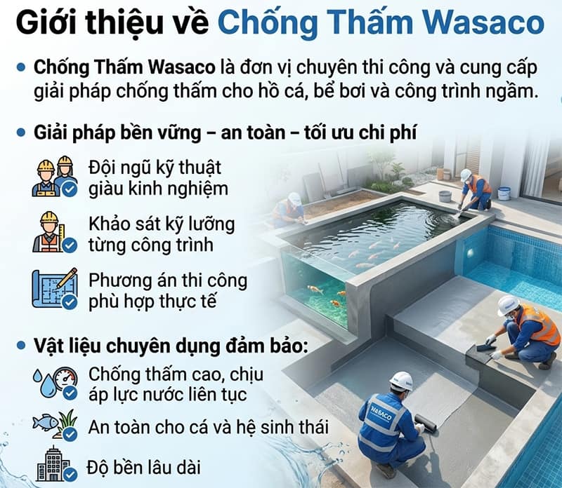 Cách chống thấm cho hồ cá