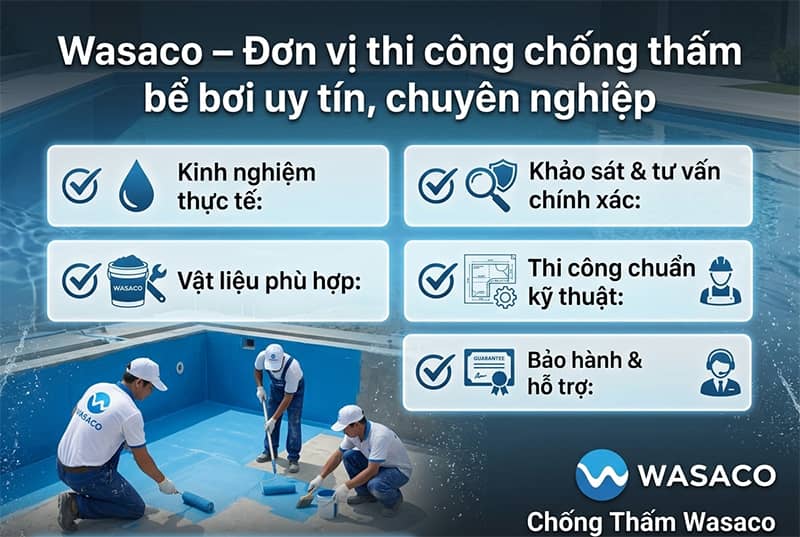 Chống thấm bể bơi mới xây với bể cũ khác nhau thế nào