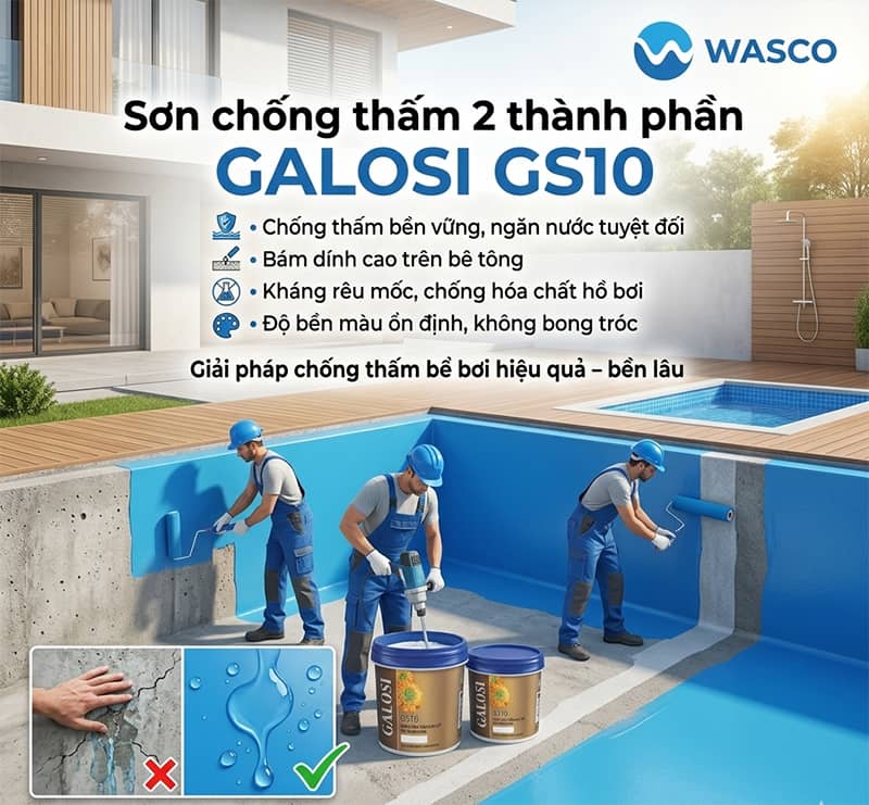 Có nên dùng sơn chống thấm cho bể bơi không